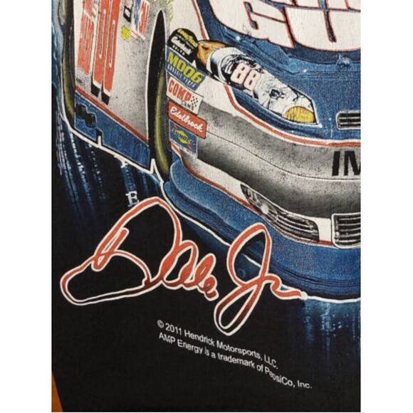 Vtg 2011 Chase Authentics Dale Earnhardt Jr. Matrix All Over Print Shirt Men M - Picture 9 of 10